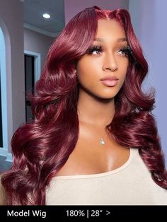 Product Details Type Wear Go Pre Cut Lace Wig Density 180% Hair Color Burgundy #99J Texture Straight/Body Wave/Water Wave/Kinky Curly/Deep Wave/Loose Deep... Hair Quality 100% Virgin Hair from One Donor, Can be dyed, bleached Lace Swiss HD Lace Hairline Pre-plucked Natural Hairline Wig Cap Dome cap with elastic band, No combs inside Cap Size Medium Size Cap (22.5-23inch) Last For One more year Processing 1-10 Working Days before shipment Delivery Fast Free Shipping, USA (2-4 Bdays), others (3-5 Hair Color Burgundy, Wine Red Color, Glueless Wig, Girls Braids, Frontal Wig, Hair Quality, Brazilian Human Hair, Long Wigs, Wigs With Bangs