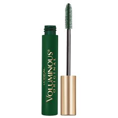 L'Oreal Paris Voluminous Original Volume Building Mascara is uniquely formulated to resist clumping, keep lashes soft, and build lashes up to 5x their natural thickness. Volume Maximizing Brush quickly thickens and builds lashes evenly for a full and bold look. Contains Panthenol and Ceramide-R and helps protect and condition lashes. Resists clumping and flaking, and leaves lashes supple and soft to the touch. Bold, volume building mascara Lengthening mascara creates up to 5x fuller and thicker Mascara Lengthening, Purple Mascara, Green Mascara, Loreal Paris Makeup, Colored Mascara, Voluminous Mascara, Bold Makeup Looks, Bold Eyes, Mascara Tips