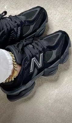 Black New Balance Shoes, Nb Sneakers, Sneakers Trendy