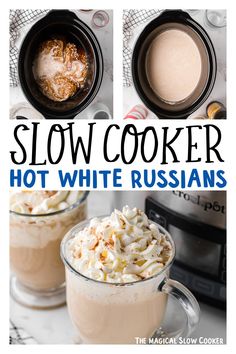 slow cooker hot white russian coffee recipe