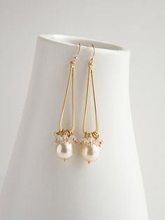 Long Pearl Earrings, Wedding Jewelry, Bridal Earrings, Bridal Jewelry - Etsy Pearl Earrings Designs, Coin Pearl Earrings, Pearl Drop Earrings Bridal, Boho Wedding Earrings, Long Pearl Earrings, Earring Beads, Pearl Bride, Ivory Earrings, Quartz Gemstones