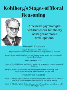 the front cover of kohlberg's stages of normal reasoning, with an image of