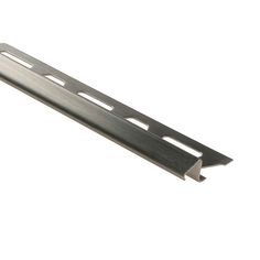 a metal strip with holes in it on a white background