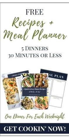 the free meal planner is on sale