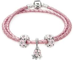 Pandora Pink Bracelet, Pandora Jewelry Box, Bracelets Pandora, Horn Pendant Necklace