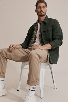 Road Men, Corporate Casual, Portland Style, Mens Outfit Inspiration, Canvas Jacket, Men's Casual Style, Mens Fashion Fall