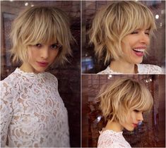 Medium Shag, Shag Haircuts, Haircut And Color, Festival Hair, Blonde Pixie