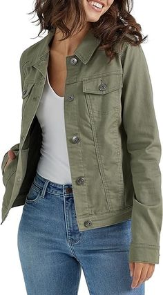 Dress For Date Night, Dress For Date, Riding Jeans, Wardrobe Classic, Classic Denim Jacket, Rain Or Shine, Denim Jacket Women, Multiple Color, Your Back