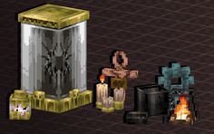 an image of three different items in minecraft