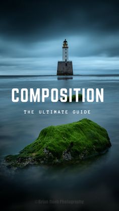 the book cover for composition, with an image of a lighthouse in the background