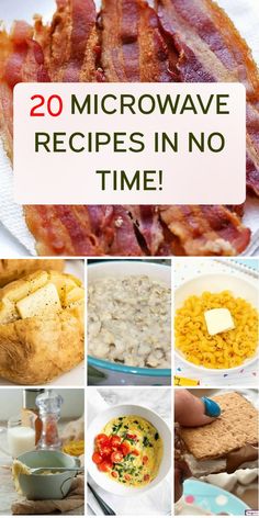 20 microwave recipes in no time