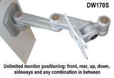 DW170S_VESA-Wall-LCD-Monitor-Arm-17-inch-articulated-foldable Tv Angle, Lcd Wall, Machine Shop Projects, Tattoo Chair, Vesa Mount, Monitor Arm, Tablet Mount, Engineering Tools, Monitor Mount