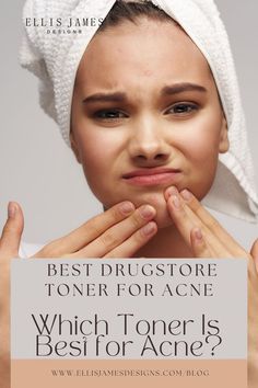 Adding a toner to your skincare routine can benefit your acne-prone skin. Toner helps to rebalance the skin and remove oils and excess debris, which can significantly impact those with acne-prone skin. If you’re on a budget and don’t want to drop a ton of money on a designer brand, you may be searching for the best drugstore toner for acne. | Is Toner Good for Acne Prone Skin? | Best Drugstore Toner for Acne-Prone Skin | #toner #acneproneskin #skincare Drugstore Toner, Neutrogena Oil, Alcohol Free Toner, Hydrating Toner, Acne Breakout, Shrink Pores