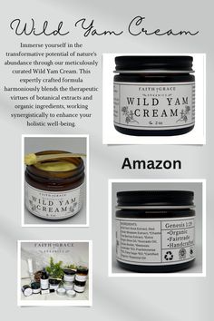 Organic Enriched Wild Yam Cream, balancing cream for women, All Natural Made in the USA Wild Yam Cream Benefits, Wild Yam Benefits For Women, Wild Yam Cream Recipe, Wild Yam Benefits, Herbal Salve Recipes, Wild Yam Cream, Wild Yam, Salve Recipes, Herbal Salves