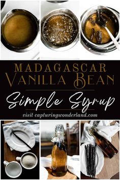 the recipe for madagagascar vanilla bean simple syrup