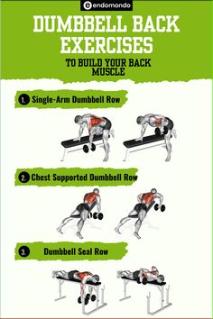 dumbbell back exercises to build your back muscle