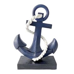 an anchor with rope is shown on a white background