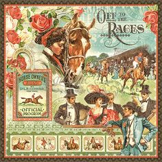 two papers with horses and jockeys on the cover, one has an image of a man