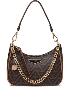 ALDO Brown Overflow Maricar Women Shoulder Bags. It is made with Polyester. ALDO Handbags, Trendy Shoulder Bags Handbags, Handbags Deals. Cheap Handbags. * The primary materials that compose this product contain a minimum of 20 percent recycled content. * Level up your fashion-friendly glance with ALDO® Maricar. This sleek handbag features one removable top handle, one zippered interior pocket, and allover striking brand detailing. The zippered closure gives your stuff security. * Synthetic construction. * One chain-link detailing strap. * One main compartment. * Recycled polyester lining. * Imported. * Measurements: ** Bottom Width: 5 1?2 in ** Height: 6 9?13 in Trendy Shoulder Bags 2024, Brown Purses And Handbags, Aldo Bags Handbags, Trendy Shoulder Bags, Affordable Handbags, Handbags Trendy, Board Wallpaper, Aldo Handbags, Hand Bags For Women