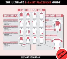 the ultimate t - shirt placement guide