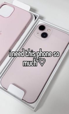 an iphone case with the words i need this phone so much in white and pink