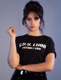 Camila Cabello se solidariza con sus paisanos con esta camiseta impactante | Women, Women's top, Fashion . #Fifth_Harmony #Couture #Mtv_Videos #Bra_Cup_Sizes