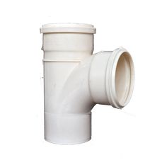 a white plastic pipe on a white background