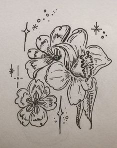 an ink drawing of flowers with the words, i can't live without you