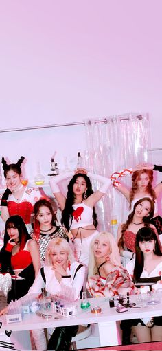 Kpop Groups Wallpaper, Twice Formula Of Love, 80s Aesthetic Wallpaper, Twice Photoshoot, Formula Of Love, Twice Group, Twice Korean, Twice Wallpaper, K Wallpaper