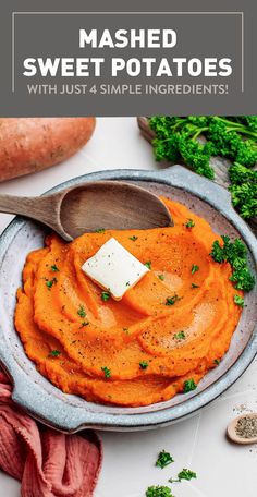 mashed sweet potatoes with just 4 simple ingredients