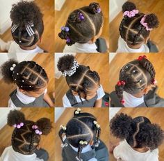 Black Toddler Hairstyles, Black Baby Hairstyles, Short Curly Hair Styles, Black Baby Girl Hairstyles, Baby Girl Hairstyles Curly, Daughter Hairstyles, Cute Toddler Hairstyles, Kids Curly Hairstyles