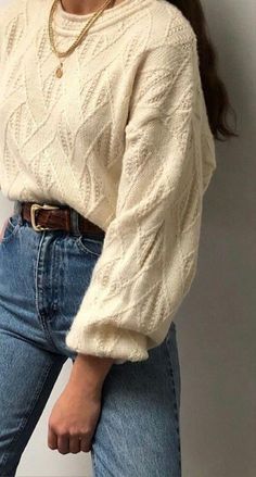 Comfy Jeans Outfit, Mode Chanel, 90's Fashion, 90s Outfit, Outfit Jeans, Looks Style