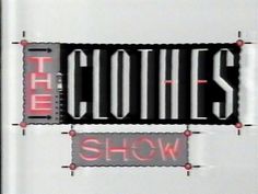 the clothes show logo is displayed on a sign