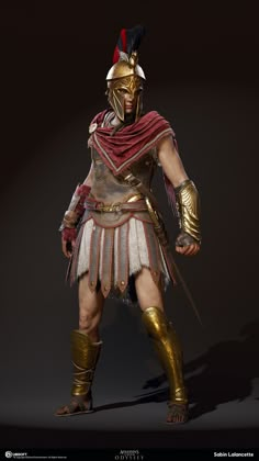 an image of a roman soldier in armor