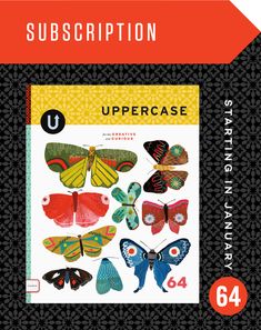 a book with butterflies on it and the title, subcription uppercase language