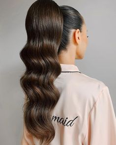 Ponytails Extension, European Beauty, Day Hairstyles, Long Ponytail, Competition Hair, Ponytail Hair Piece, Evening Hairstyles, Hair Body Wave, Prom Hairstyles For Long Hair