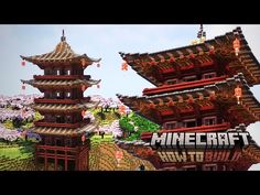 an image of a building made out of legos with the words minecraft new town