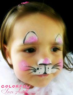 Bunny Face Paint, Easter Face Paint, Face Painting Halloween