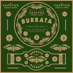 the poster for burrata made fresh daily, which is also available as an appetizer