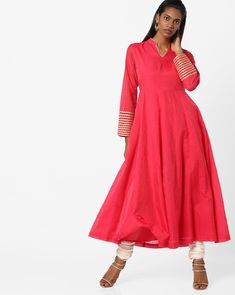 Anarkali kurtha Keep Me Stylish, Silk Kurti Designs, Silk Kurti, Anarkali Suits, Kurti Designs, Anarkali, Dresses With Sleeves, Midi Dress, Long Sleeve Dress