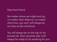 the poem dear best friend, no matter where we might end up