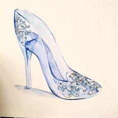 #Disney #Cinderella ’s slipper, with glitter and Swarovski crystals 19 Tattoo, Cinderella Art, Tattoo Disney, Disney Princess Tattoo, Cinderella Slipper, Disney Princess Cinderella, Cinderella Shoes, Disney Cinderella, Princess Cinderella