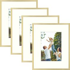 PRICES MAY VARY. Unique frames for displaying photographs, prints, original artwork, and more Simple design that brings a clean, polished look to your display Includes glass front lens, sturdy backing, easel stand, and durable easy to use frame Displays along your wall or table with included hardware Please note: frame is intended to display an 5x7" photo (Mat Opening Size: 4.5 x 6.5 inches) Designed and Manufactured by Golden State Art The frame molding is an elegant way to display your picture Art Display Wall, 11x14 Picture Frame, Photo Wall Display, 8x10 Picture Frames, Tabletop Picture Frames, Gold Frame Wall, Glass Picture Frames, Metal Photo Frames, Metal Picture Frames