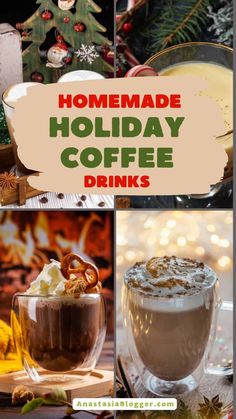 homemade holiday coffee drinks for the holidays