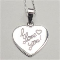 Sterling Silver Hawaiian Aloha I Love You Heart Lovers Pendant Necklace This Beautiful Hawaiian Aloha I Love You Heart Lovers Sterling Silver Necklace Comes With A .925 Sterling Silver 20 Inch Chain And The Hawaiian Aloha I Love You Heart Lovers .925 Sterling Silver Pendant. The I Love You Heart Pendant Is 16mm (.62 Inches) Wide And 23mm (.90 Inches) High. The Chain Measures 20 Inches And Weighs 2.2g. Cn 1-0152 Lovers Necklace, Sterling Silver Necklace, Sterling Silver Pendant, Sterling Silver Necklaces, Sterling Silver Pendants, Heart Pendant, Womens Jewelry Necklace, Silver Pendant, I Love You