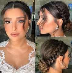 Braided Updo Hairstyles For Prom, Glam Hairstyles, Quinceanera Hairstyles, Glam Hair, Bridal Hair And Makeup, Hair Dos, Gorgeous Hair, Headband Hairstyles