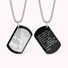 [CUSTOM LIP PRINT NECKLACE]: This necklace allows you to convey your love and affection to your partner by incorporating your lip print and a personal message. It's a way to ensure that your loved one always feels the warmth of your memories together.
[STYLISH AND SPECIAL]: The personalized lip print necklace is a unique and thoughtful gift for him. With its black and silver color scheme and personalized text, this necklace is a stylish and personal accessory that will make any man feel special. Necklace With Name, Thoughtful Gifts For Him, Silver Color Scheme, Lip Print, Anniversary Gift For Him, How To Apply Lipstick, Jewelry Care Instructions, Lips Print, Gifts For Your Boyfriend