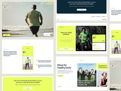 the website is designed to look like it could be used for running and jogging, but also as an additional landing page