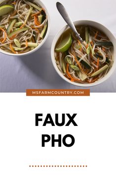 Skip takeout and try Faux Pho at home. This one-pot Asian-inspired dish is warm and comforting for a cold winter night.