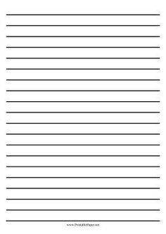 lined paper with lines in the middle and one line at the bottom, on white background